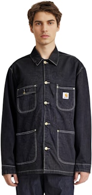 Carhartt WIP SS23 Vintage Washed Multi-Pocket Denim Jacket Black Mens. I031896-89-2Y Shop Carhartt WIP SS23 Vintage Washed Multi-Pocket Denim Jacket Black Mens. I031896-89-2Y