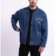 Shop Carhartt WIP SS23 男士水洗蓝底特律夹克,配法兰绒内里。 I031391-01-06