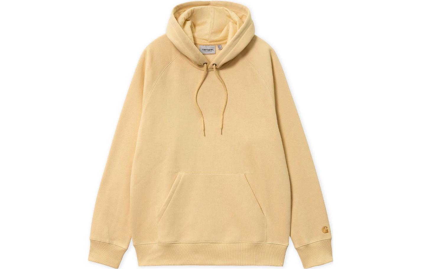Carhartt WIP SS23 Yellow Solid Color Hoodie Long Sleeve Sweatshirt I026384-1NS-XX