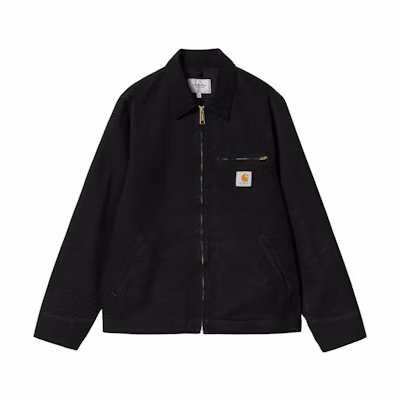 Carhartt WIP SS24 Black Corduroy Collar Loose Fit Long Sleeve Jacket. I032940-00E-3K