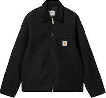 Carhartt WIP SS24 Black Zip-Up Collared Long Sleeve Jacket. I032940-00E-01 Carhartt WIP SS24 Black Zip-Up Collared Long Sleeve Jacket. I032940-00E-01