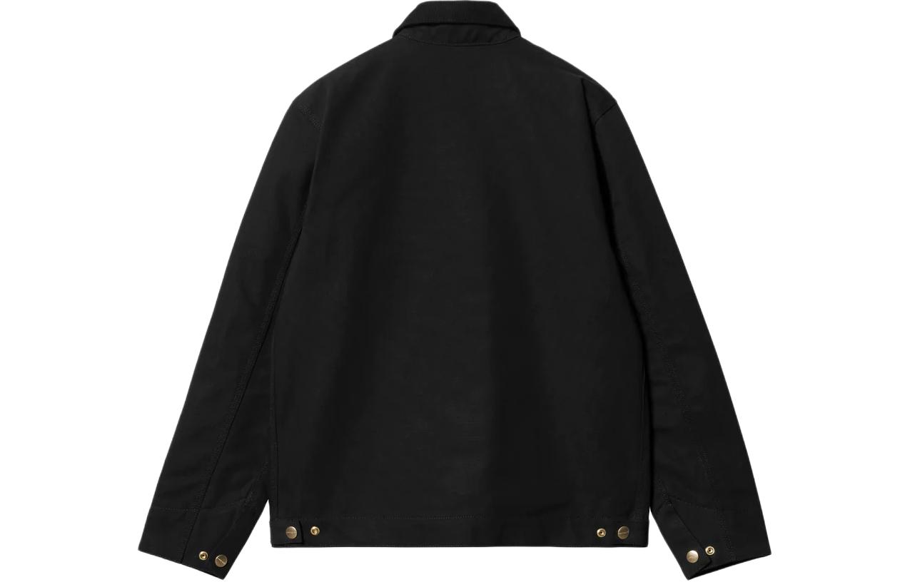 Lookbook Chaqueta de manga larga negra con cremallera y cuello Carhartt WIP SS24. I032940-00E-01