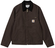Carhartt WIP SS24 Detroit Jacket Corduroy Collar Tobacco Black. I032940-1YL-01 Carhartt WIP SS24 Detroit Jacket Corduroy Collar Tobacco Black. I032940-1YL-01