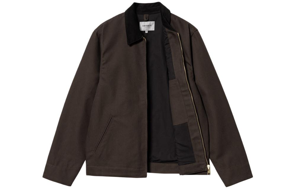 Shop Carhartt WIP SS24 Detroit Jacket Kerah Corduroy Tobacco Black. I032940-1YL-01