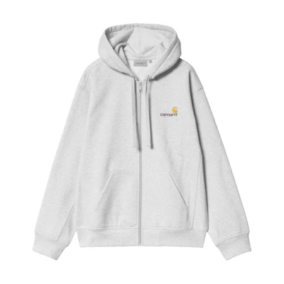 Carhartt WIP SS24 Hooded American Script Jacket Light Grey I033063-482-XX