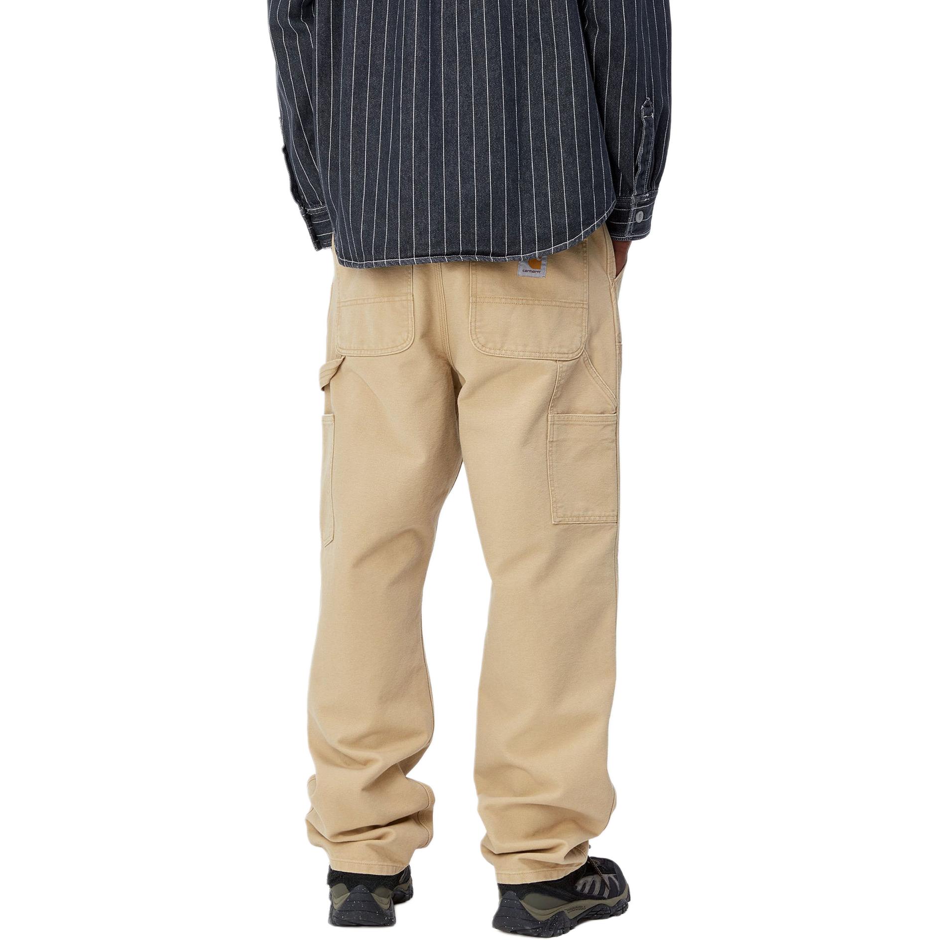 Purchase Carhartt WIP SS24 Seluar Khaki Straight-Leg Utiliti dengan Poket Zip. I031501-1YH-3K