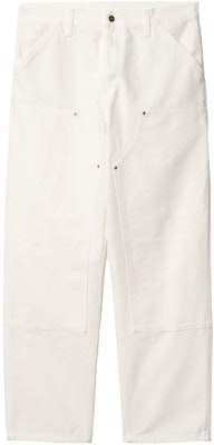 칼하트 WIP SS24 스트레이트 핏 작업 바지 밀크 화이트 I031501-D6-02 Order 칼하트 WIP SS24 스트레이트 핏 작업 바지 밀크 화이트 I031501-D6-02