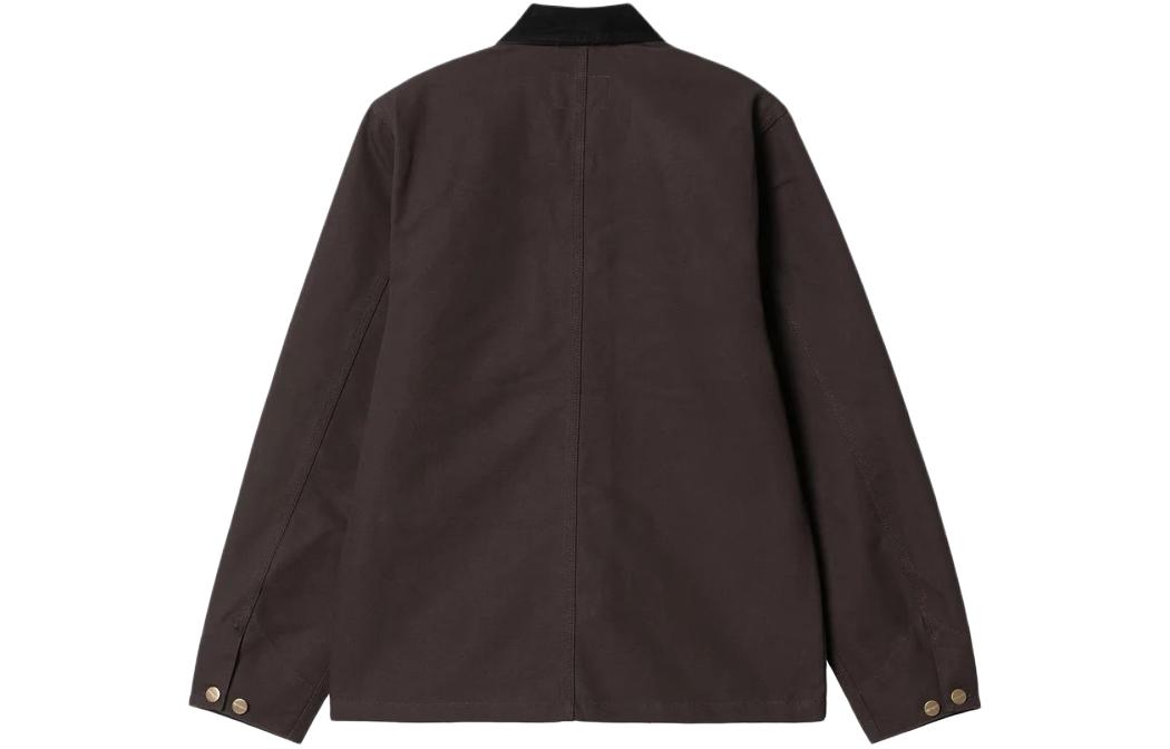 Lookbook Carhartt WIP SS24 Jaket Kolar Single-Breasted Tembakau. I031519-1YL-01