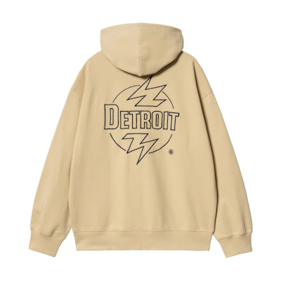 Carhartt WIP SS24 Ablaze Logo Print Hooded Zip Jacket Unisex Cornsilk I033623-2AR-XX
