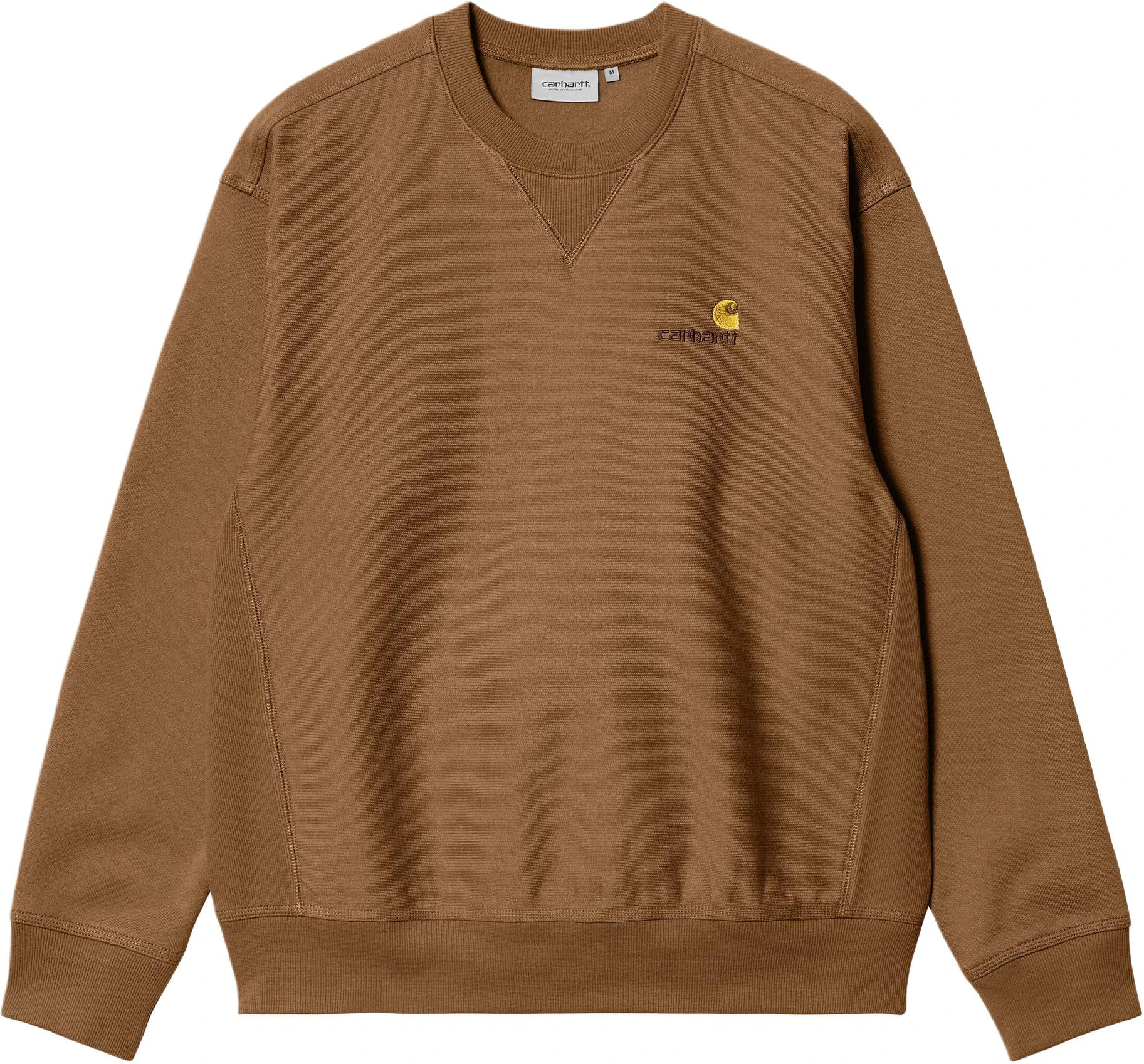carhartt-wip-ss-24-american-script-loose-fit-embroidered-crewneck-sweatshirt-tan-unisex-i025475-hz-xx
