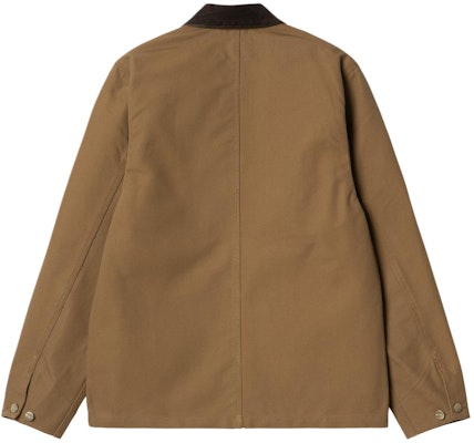 Carhartt WIP Jaket Panjang Lengan Pria Coklat Badge Graphic SS24 Single-Breasted. I031519-00S-01 Lookbook Carhartt WIP Jaket Panjang Lengan Pria Coklat Badge Graphic SS24 Single-Breasted. I031519-00S-01