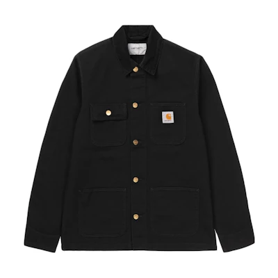 Carhartt WIP SS24 Badge Single-Breasted Collar Jacket Black Outerwear I031519-00S-02