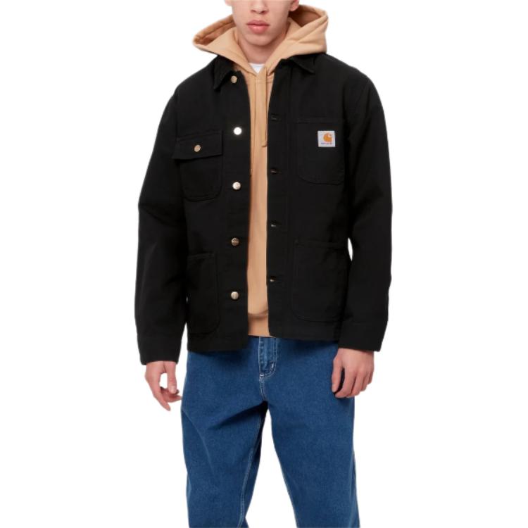 Carhartt WIP SS24 Badge Single-Breasted Collar Jacket Black  Outerwear I031519-00S-02 圖 4