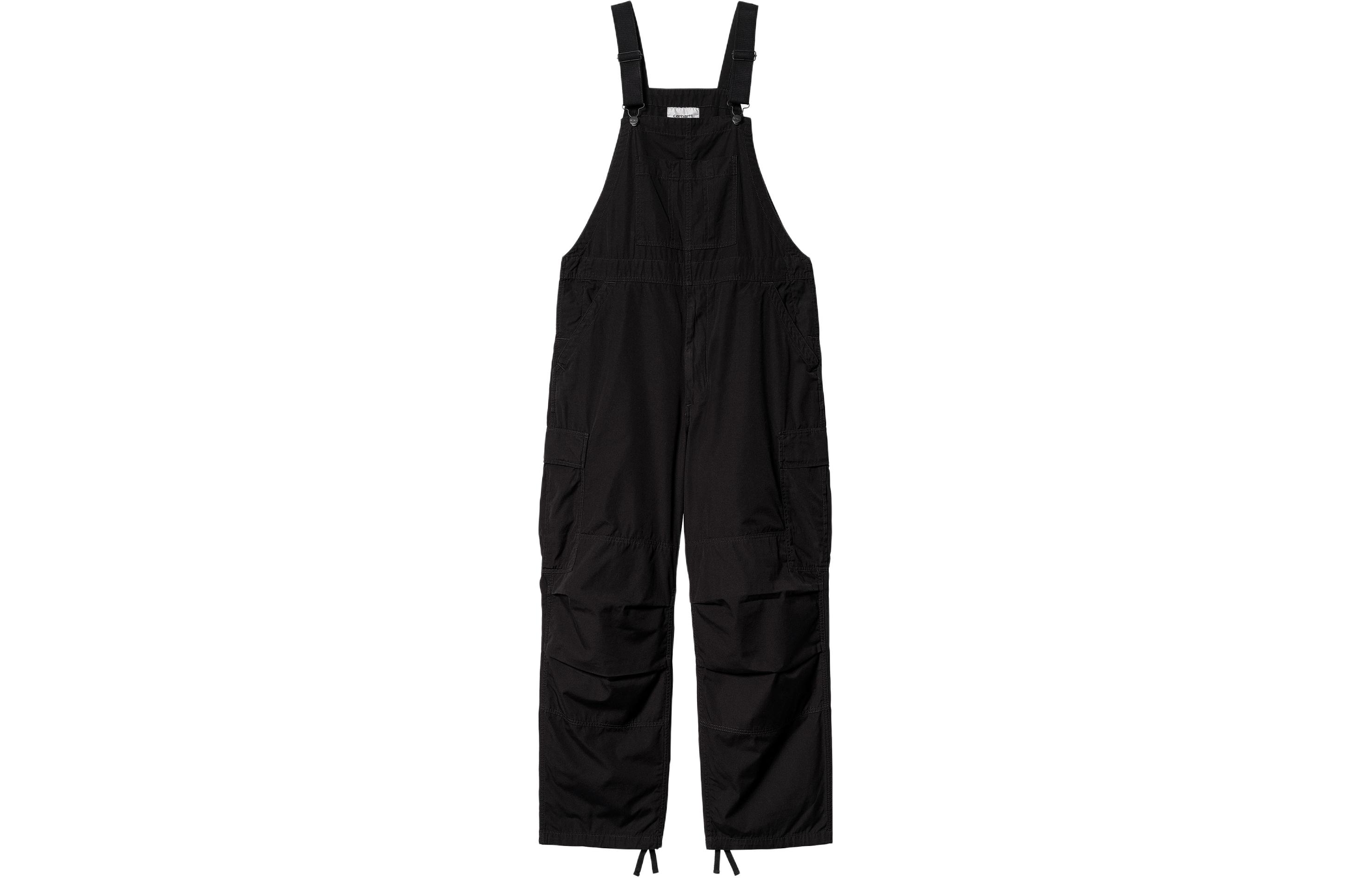 Carhartt WIP SS24 Black Cargo Bib Overall Unisex Long Straps. I033115-89-02