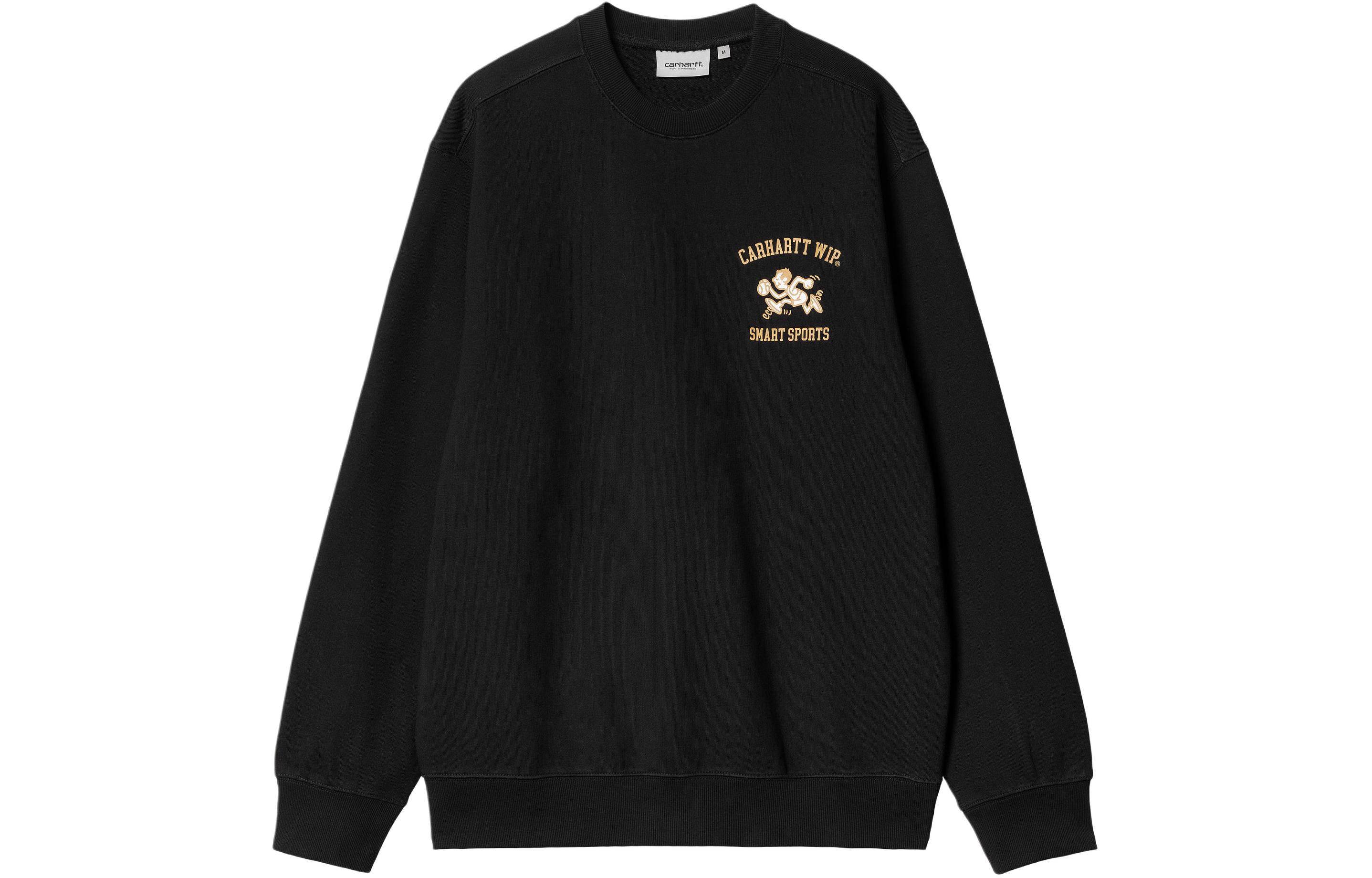 Carhartt WIP SS24 Cartoon Logo Crewneck Sweatshirt Black Long Sleeve I033239-89-XX