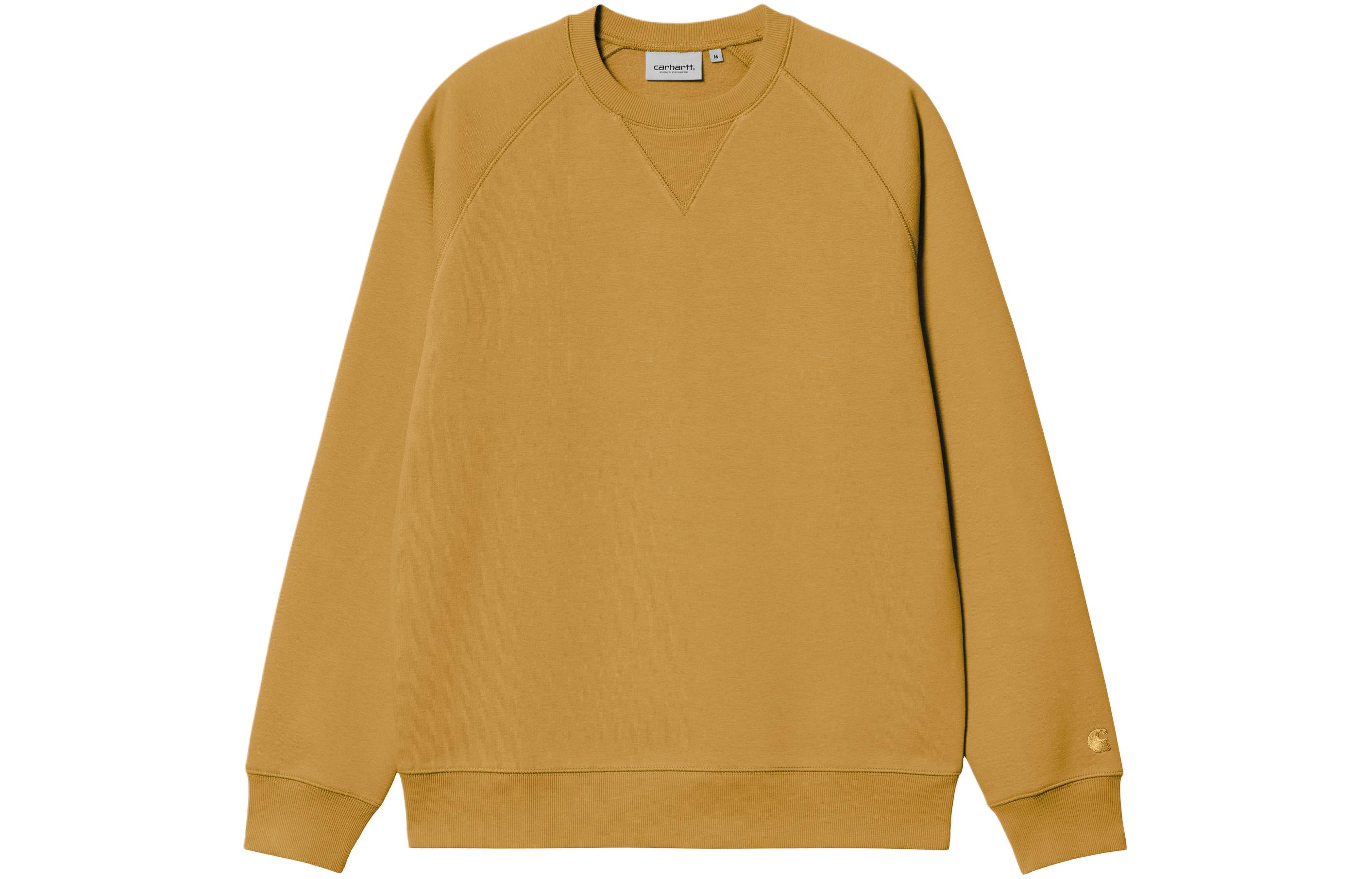 Carhartt WIP SS24 Chase Crewneck Heavyweight Raglan Long Sleeve Sweatshirt Yellow I033660-22J-XX