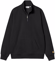 Carhartt WIP SS24 Chase Half-Zip Pullover Sweatshirt Black - Long Sleeve I033665-00F-XX Carhartt WIP SS24 Chase Half-Zip Pullover Sweatshirt Black - Long Sleeve I033665-00F-XX