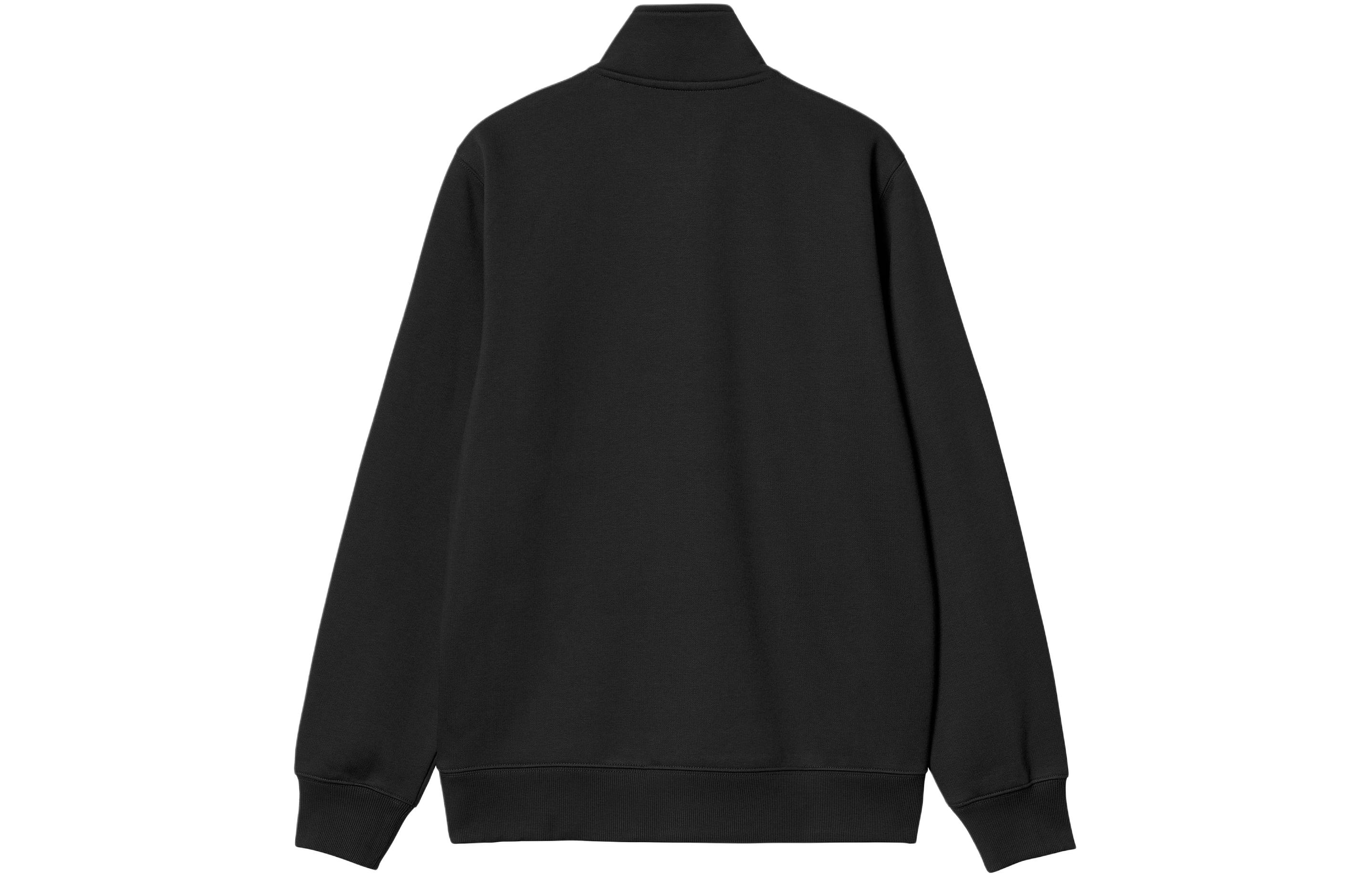 Lookbook Carhartt WIP SS24 Chase Half-Zip Pullover Sweatshirt Hitam - Lengan Panjang I033665-00F-XX