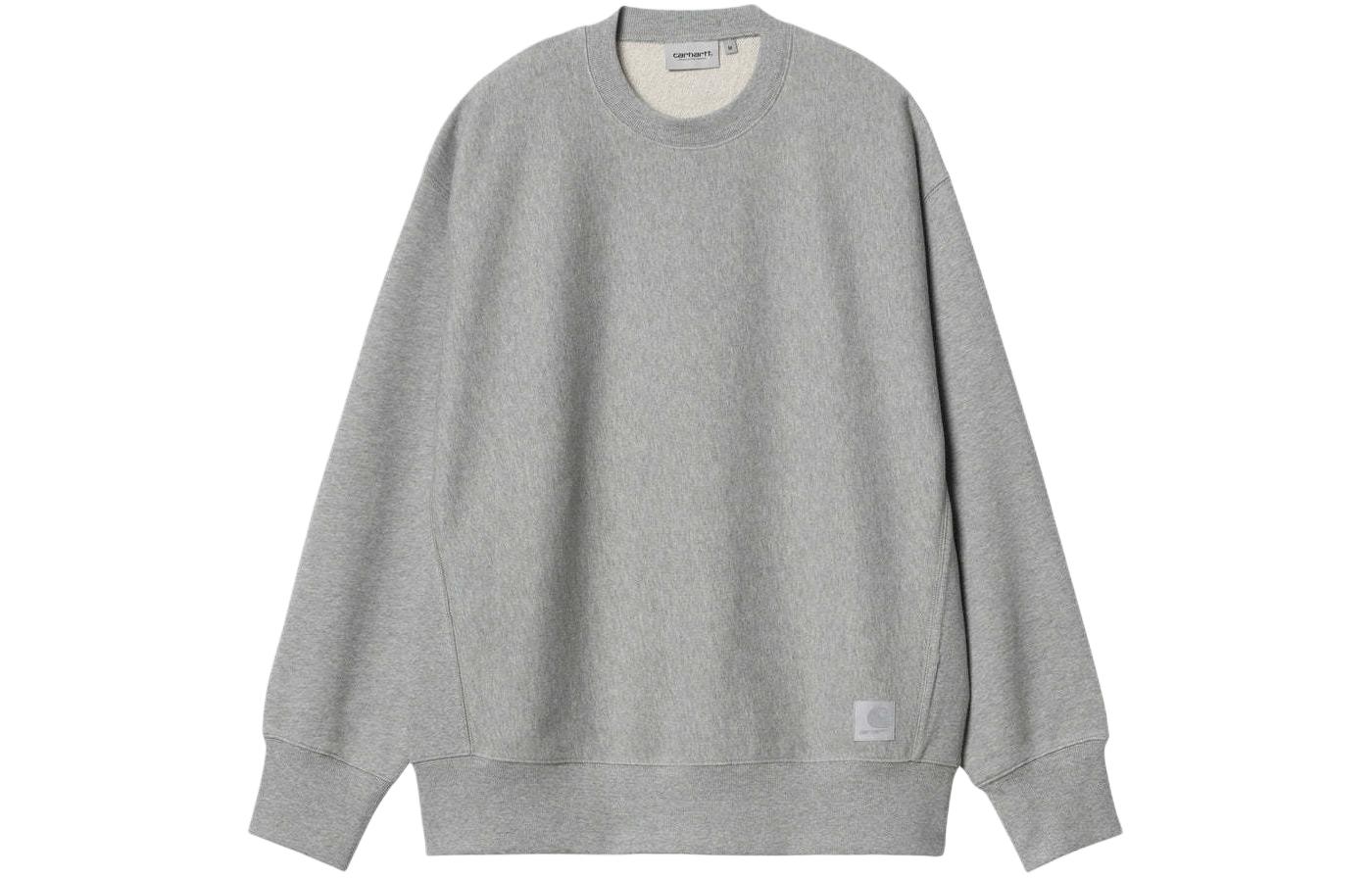 Carhartt WIP SS24 Dawson Sweatshirt Loose Fit Ribbed Crewneck Light Grey I033066-V6-XX