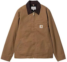 Carhartt WIP SS24 Detroit Jacket Color-Block Logo Zip Khaki Unisex Outerwear I032940-00S-02 Carhartt WIP SS24 Detroit Jacket Color-Block Logo Zip Khaki Unisex Outerwear I032940-00S-02