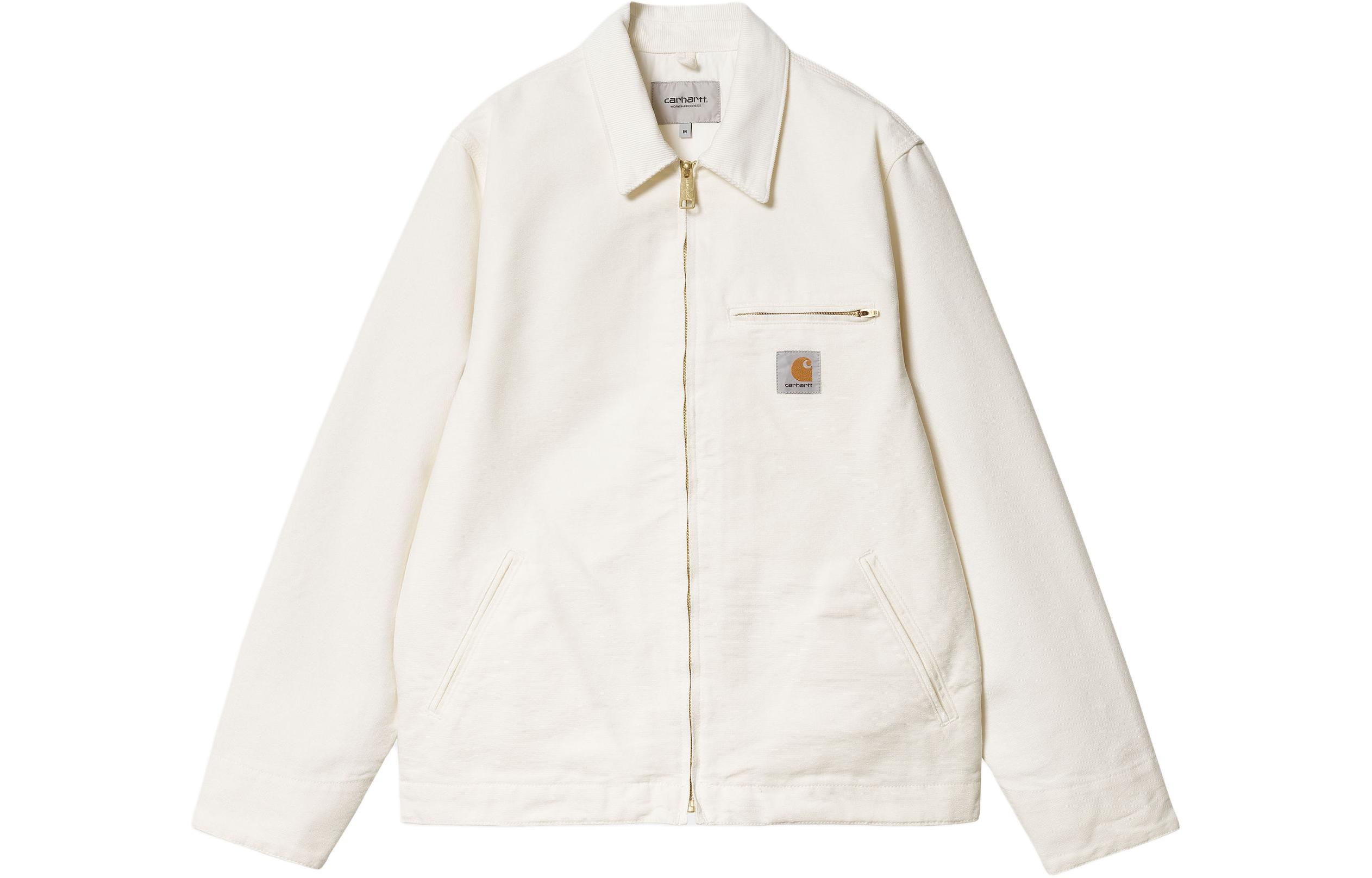 Carhartt WIP SS24 Detroit Summer Logo Zip-Up Collar Jacket White  Long Sleeve. I032940-0DJ-02 圖 2