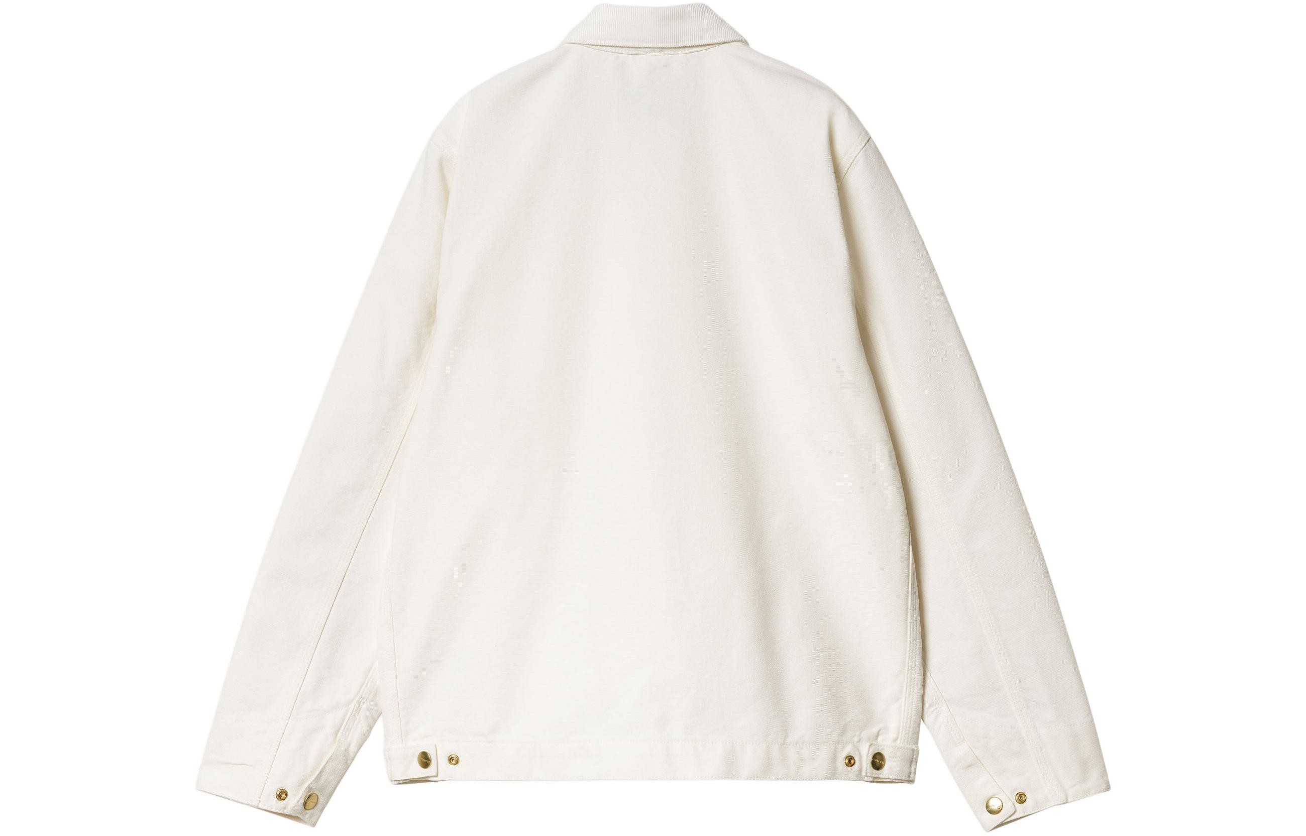 Carhartt WIP SS24 Detroit Summer Logo Zip-Up Collar Jacket White  Long Sleeve. I032940-0DJ-02 圖 3