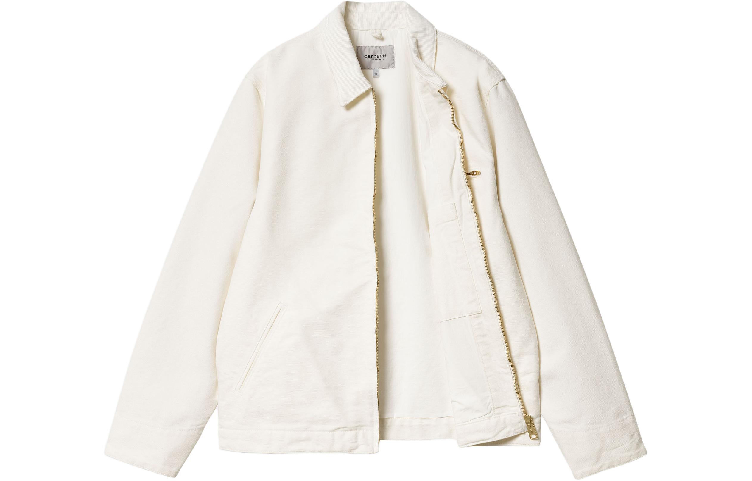 Carhartt WIP SS24 Detroit Summer Logo Zip-Up Collar Jacket White  Long Sleeve. I032940-0DJ-02 圖 4