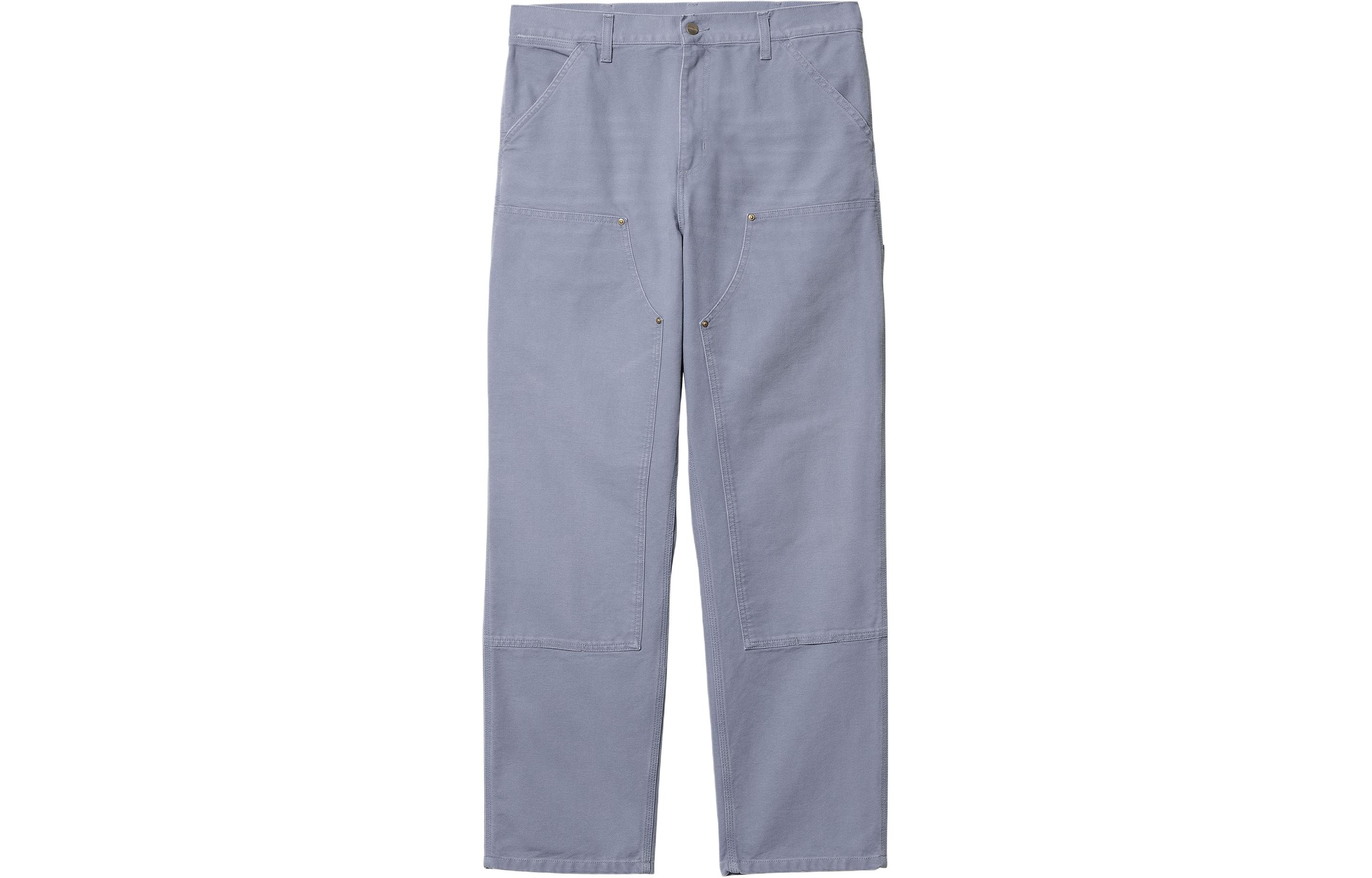 Order Carhartt WIP SS24 Double Knee Relaxed Fit Work Pants Biru Ungu - Kasual. I031501-1YD-3K