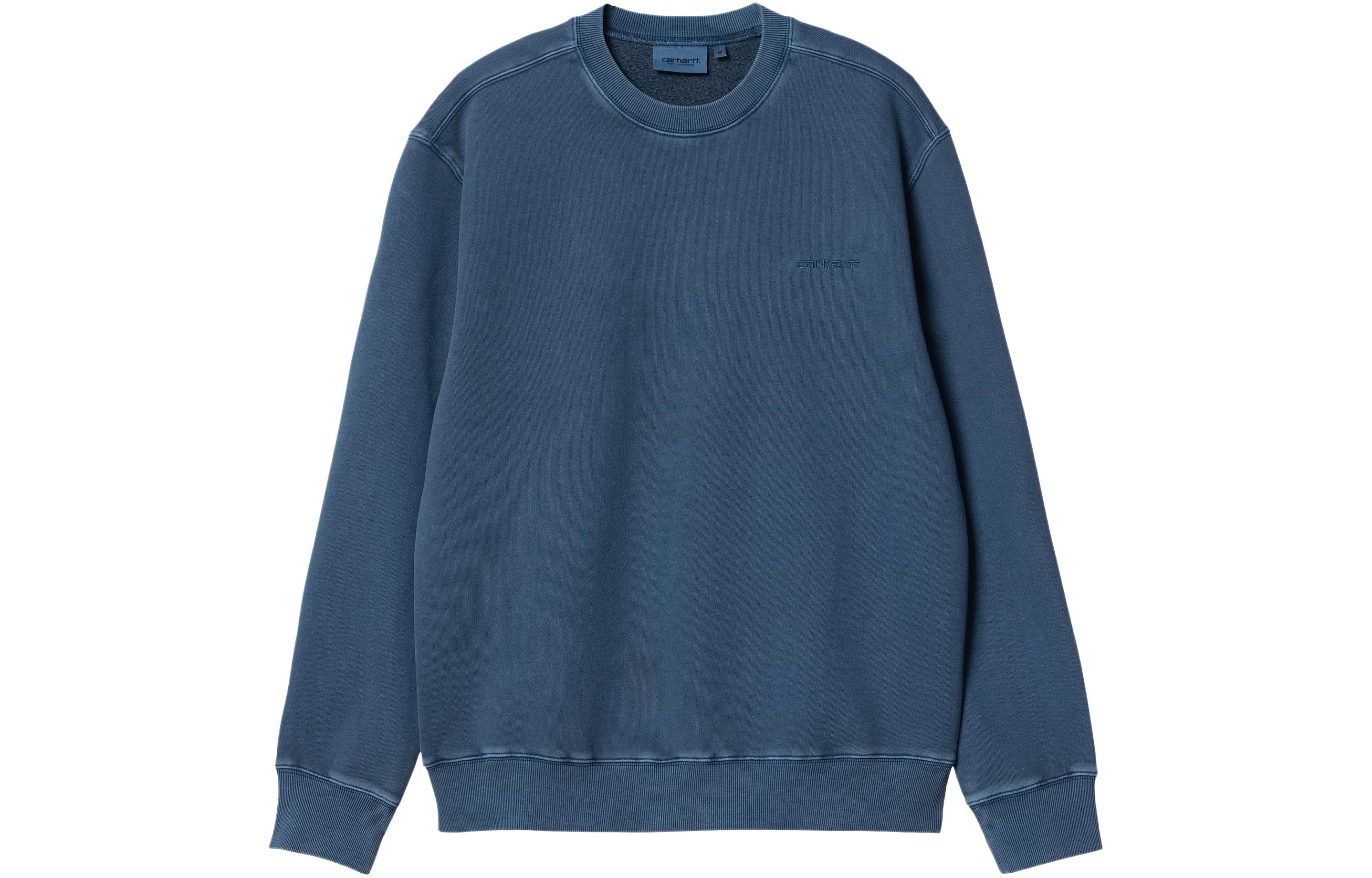 Carhartt WIP SS24 Duster Script Embroidered Sweatshirt Blue - Long Sleeve I033065-1ZF-GD