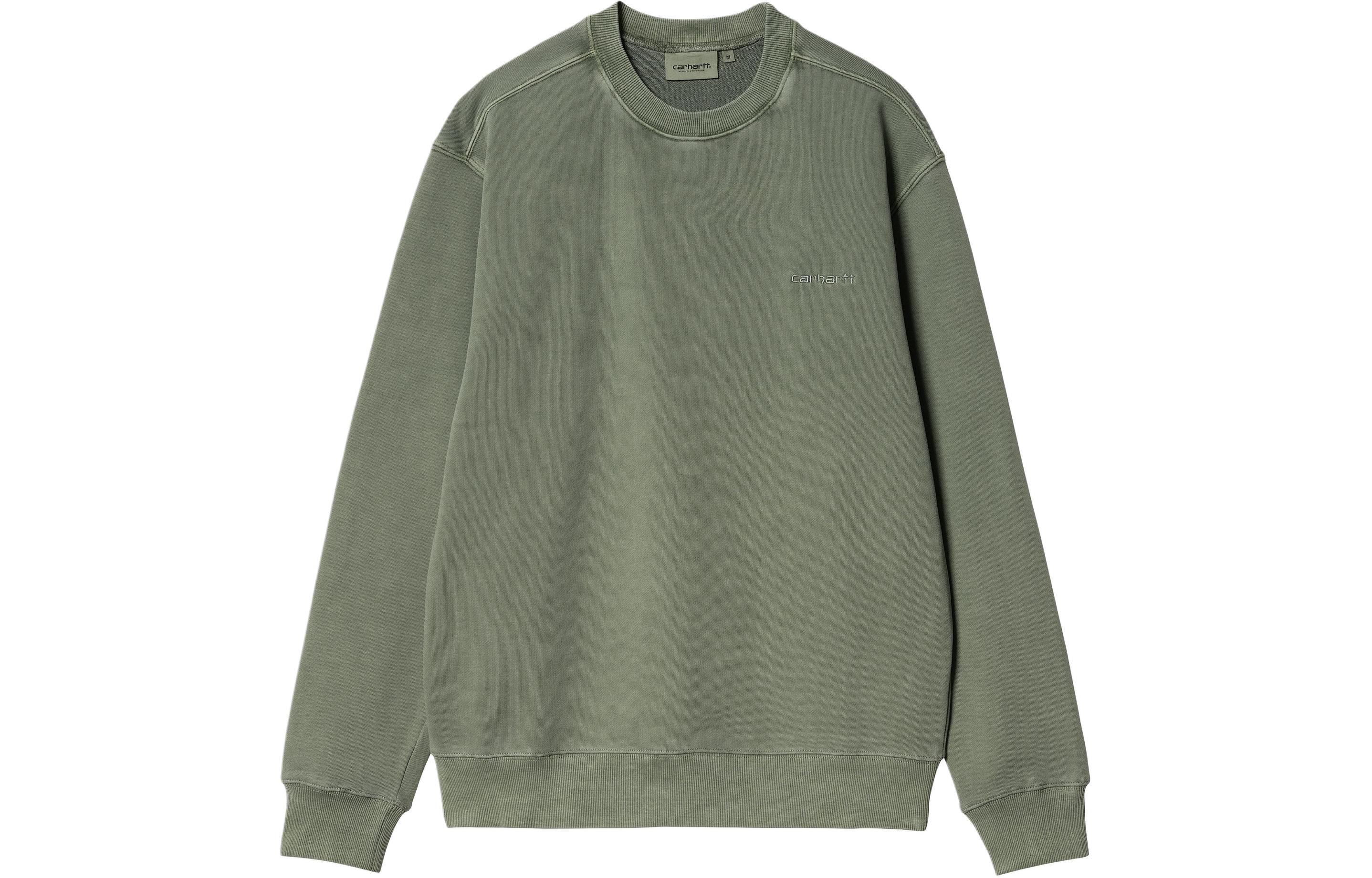 Carhartt WIP SS24 Duster Script Loose Fit Embroidered Sweatshirt Green Mens I033065-1YF-GD