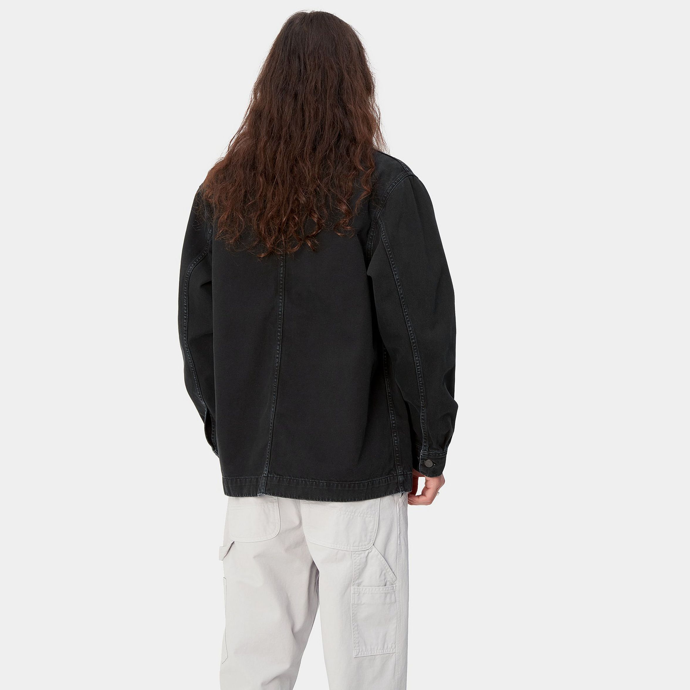 Purchase Carhartt WIP SS24 Garrison Coat Garment-Dyed Black Button-Up Jacket I033114-89-4J