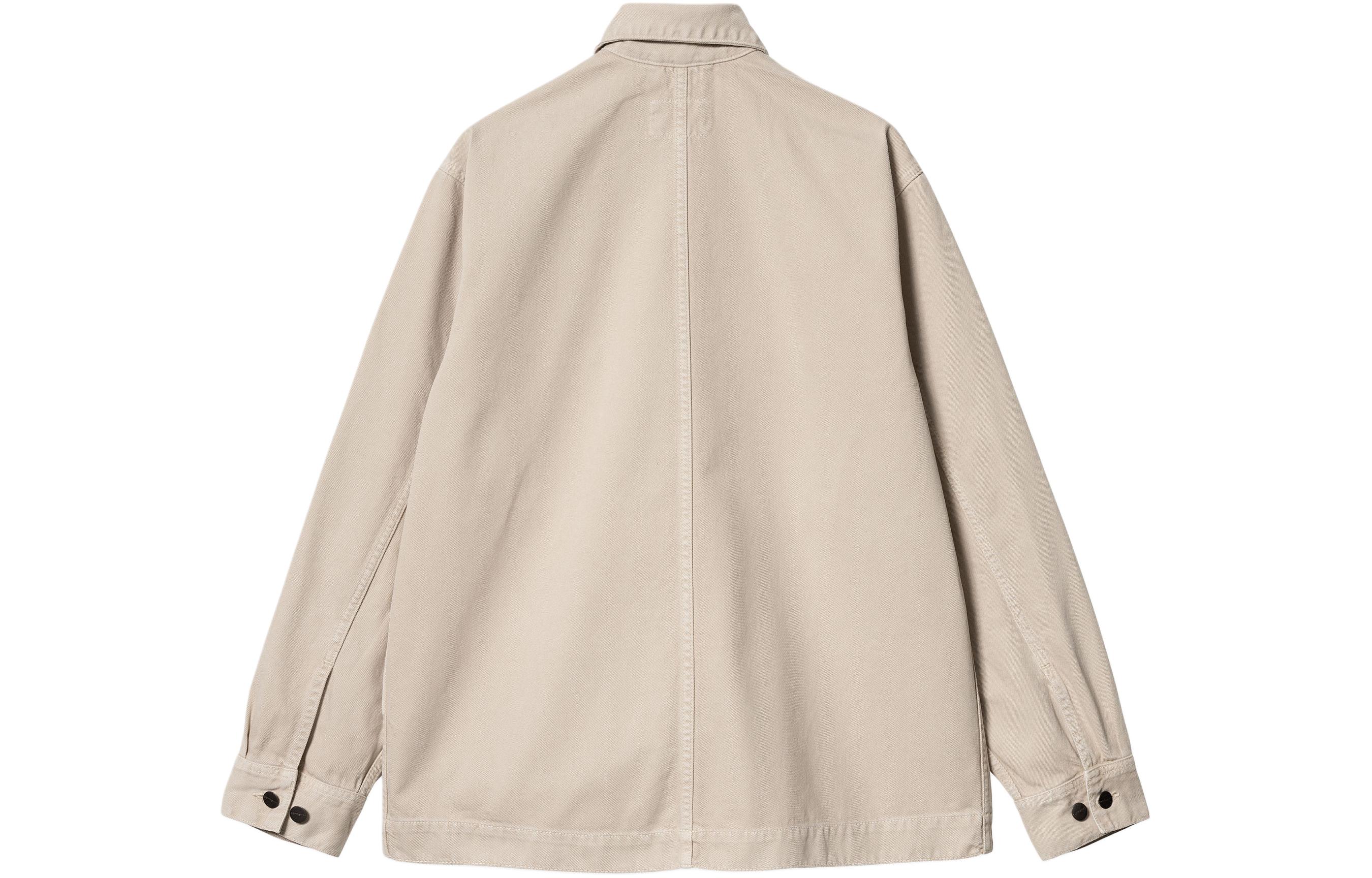 Lookbook Carhartt WIP SS24 Garrison Coat Garment-Dyed Button-Up Jacket Men’s Off-White I033114-1YC-4J