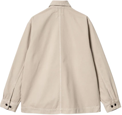 Carhartt WIP SS24 Garrison Coat Garment-Dyed Button-Up Jacket Men’s Off-White I033114-1YC-4J Lookbook Carhartt WIP SS24 Garrison Coat Garment-Dyed Button-Up Jacket Men’s Off-White I033114-1YC-4J