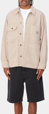 Carhartt WIP SS24 Garrison Coat Garment-Dyed Button-Up Jacket Men’s Off-White I033114-1YC-4J Shop Carhartt WIP SS24 Garrison Coat Garment-Dyed Button-Up Jacket Men’s Off-White I033114-1YC-4J