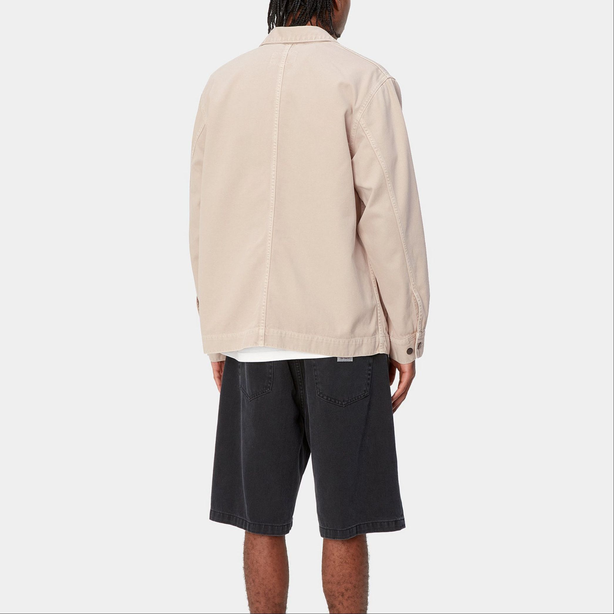 Purchase Carhartt WIP SS24 Garrison Coat Garment-Dyed Button-Up Jacket Men’s Off-White I033114-1YC-4J