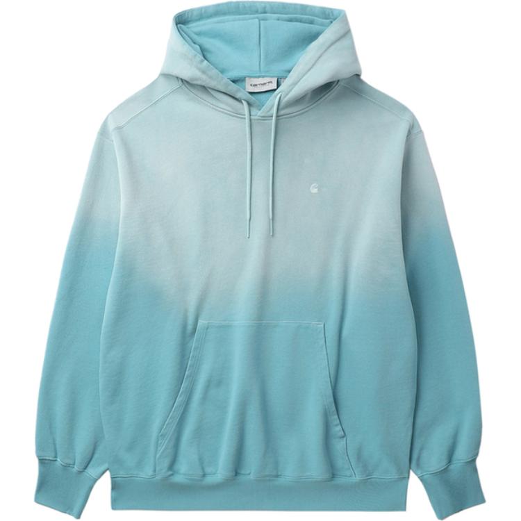 Carhartt WIP SS24 Gradient Logo Drawstring Hoodie Blue () CHXSWA241036M-BLX