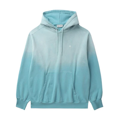Carhartt WIP SS24 Gradient Logo Drawstring Hoodie Blue () CHXSWA241036M-BLX