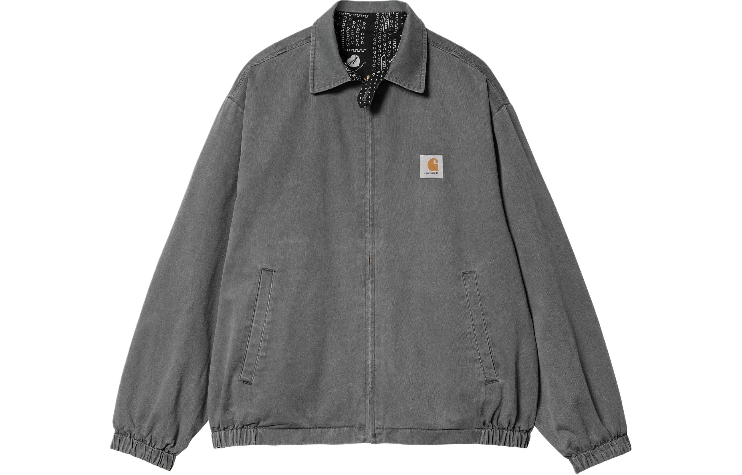 Carhartt WIP SS24 Harris Reversible Zip Jacket Black Long Sleeve A241001-89-PG