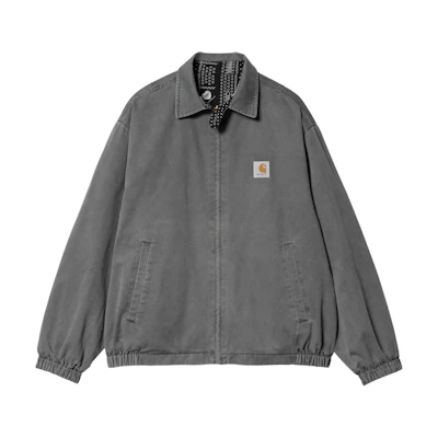 Carhartt WIP SS24 Harris Reversible Zip Jacket Black Long Sleeve A241001-89-PG