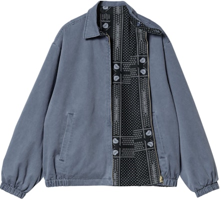 カーハート WIP SS24 ハリス リバーシブル ジップジャケット ブルー 長袖. A241001-77-PG Shop カーハート WIP SS24 ハリス リバーシブル ジップジャケット ブルー 長袖. A241001-77-PG