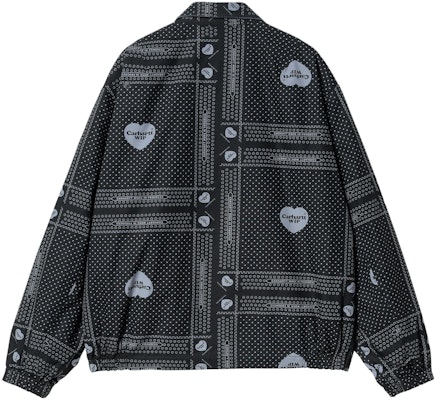 カーハート WIP SS24 ハリス リバーシブル ジップジャケット ブルー 長袖. A241001-77-PG Details for カーハート WIP SS24 ハリス リバーシブル ジップジャケット ブルー 長袖. A241001-77-PG