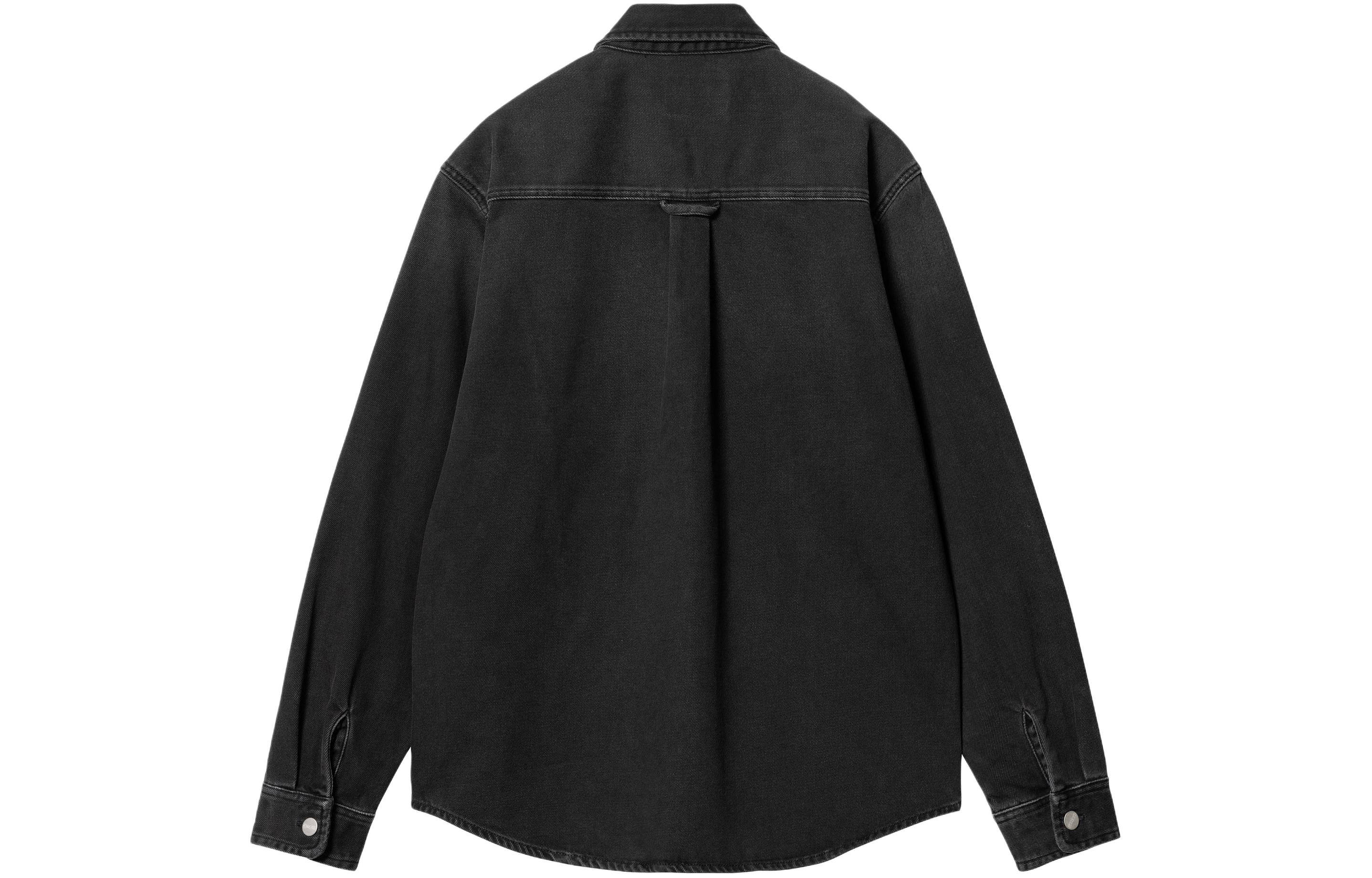 Lookbook Carhartt WIP SS24 Harvey Shirt Jac  Long Sleeve Button-Up Shirt Black. I033346-89-4L
