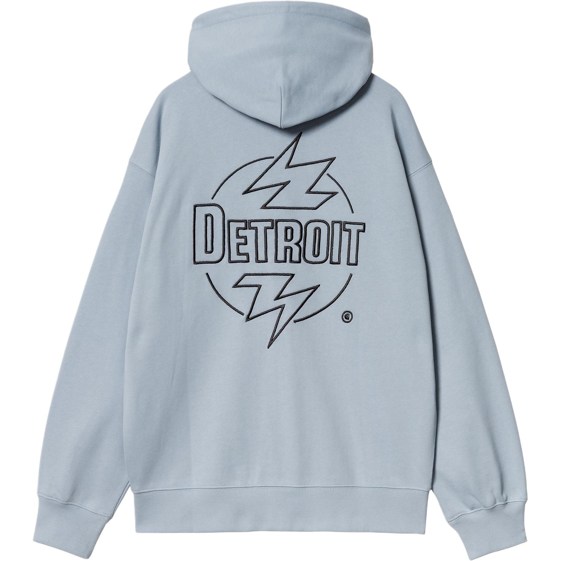 Order Carhartt WIP SS24 連帽燈燒拉鍊外套 印花霧藍 男女連帽衫 I033623-13G-XX