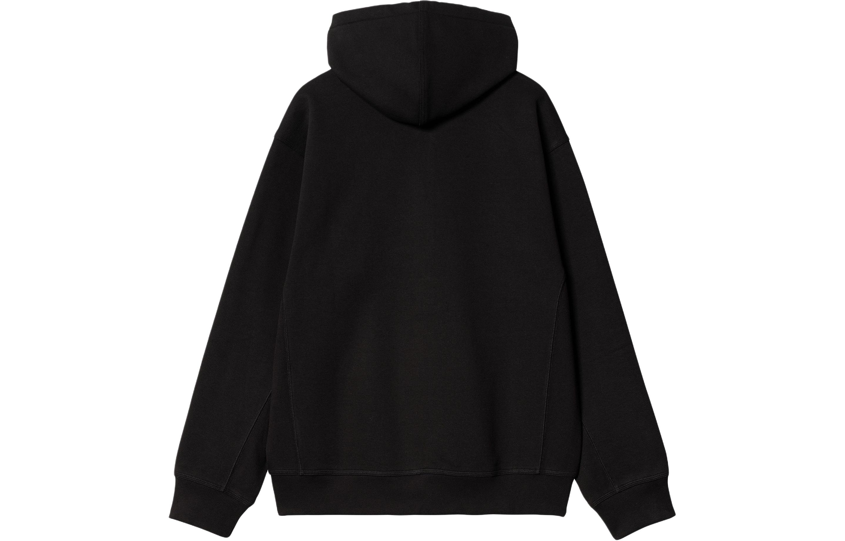 Carhartt WIP SS24 Hooded American Script Jacket Black - Casual Loose Fit Jacket I033063-89-XX 圖 3