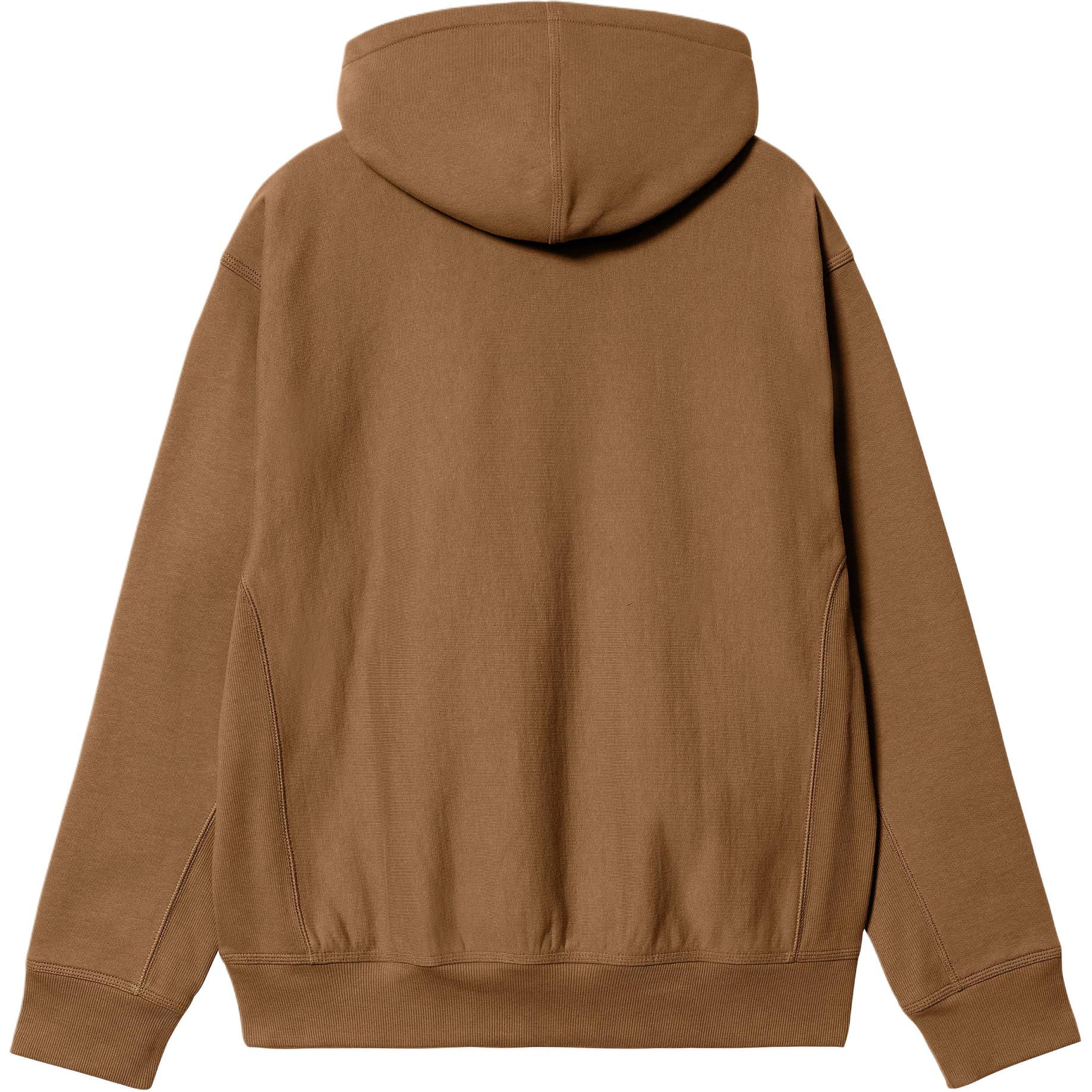 Carhartt WIP SS24 Hooded American Script Logo Brown Unisex Sweatshirt Hoodie I028279-HZ-XX 圖 3