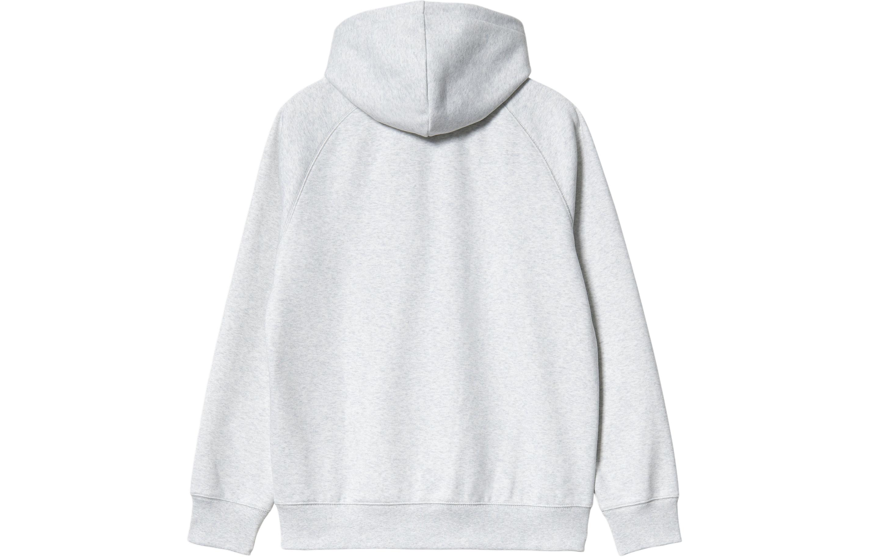 Lookbook Carhartt WIP SS24 Jaket Zip Berkait Hooded Chase Sulam Kelabu I033664-00J-XX