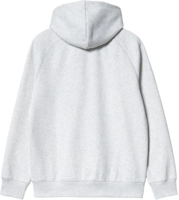 Carhartt WIP SS24 Jaket Zip Berkait Hooded Chase Sulam Kelabu I033664-00J-XX Lookbook Carhartt WIP SS24 Jaket Zip Berkait Hooded Chase Sulam Kelabu I033664-00J-XX