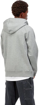 Carhartt WIP SS24 Hooded Chase Jacket Kelabu - Jaket Longgar Zip-Up I033664-00M-XX Details for Carhartt WIP SS24 Hooded Chase Jacket Kelabu - Jaket Longgar Zip-Up I033664-00M-XX