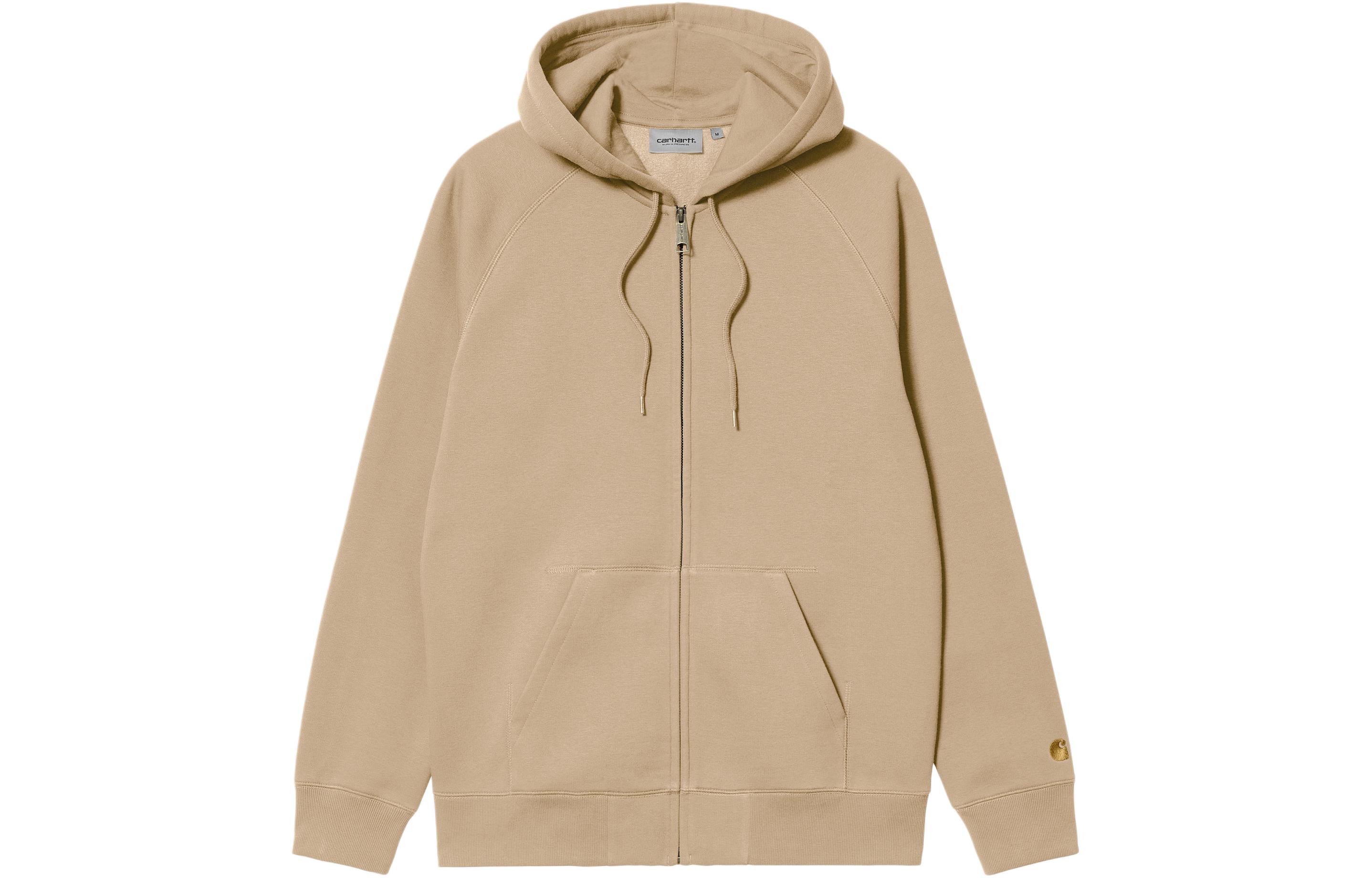 Carhartt WIP SS24 Hooded Chase Jacket Khaki Full-Zip Raglan Sleeve Jacket I033664-22I-XX