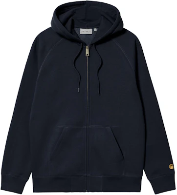 カーハート WIP SS24 フーデッド チェイス ジャケット ネイビーブルー - ジップ, ロゴ刺繍 I033664-00H-XX Buy カーハート WIP SS24 フーデッド チェイス ジャケット ネイビーブルー - ジップ, ロゴ刺繍 I033664-00H-XX